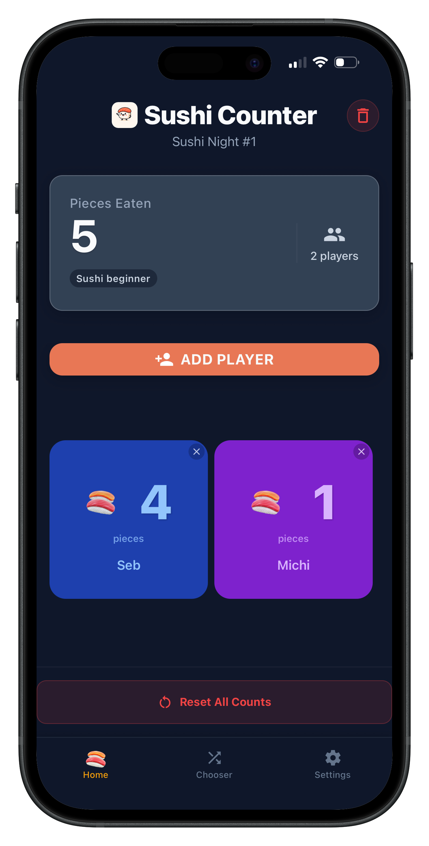 Sushi Counter Main Interface
